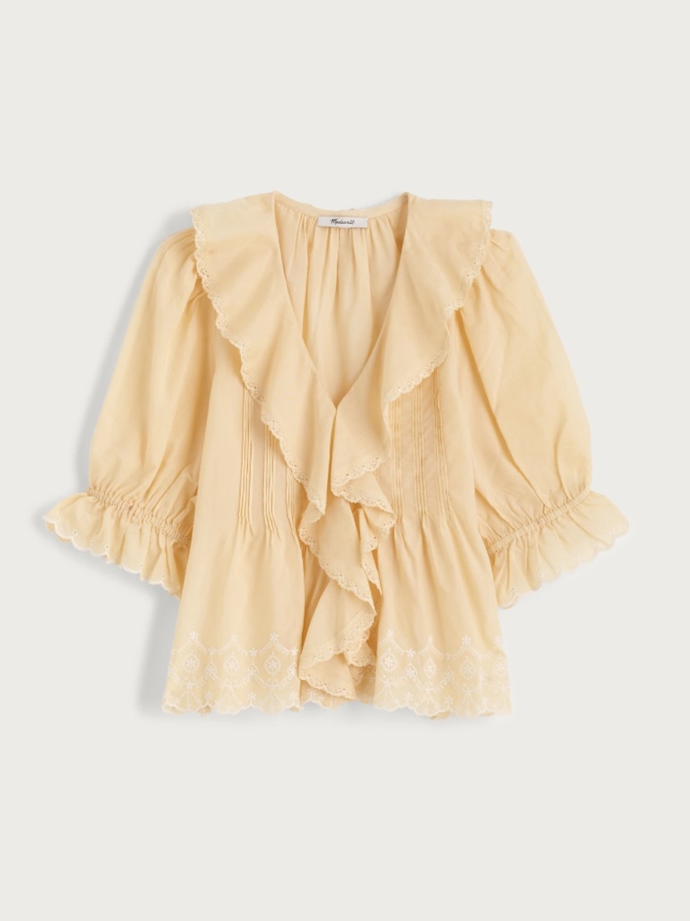 Madewell The Blaire Top In Pale Marzipan XL